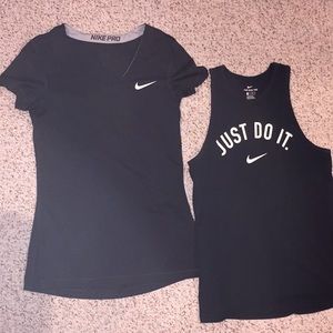 Nike Pro Dri-fit Tee, Nike Dri-Fit Tank
